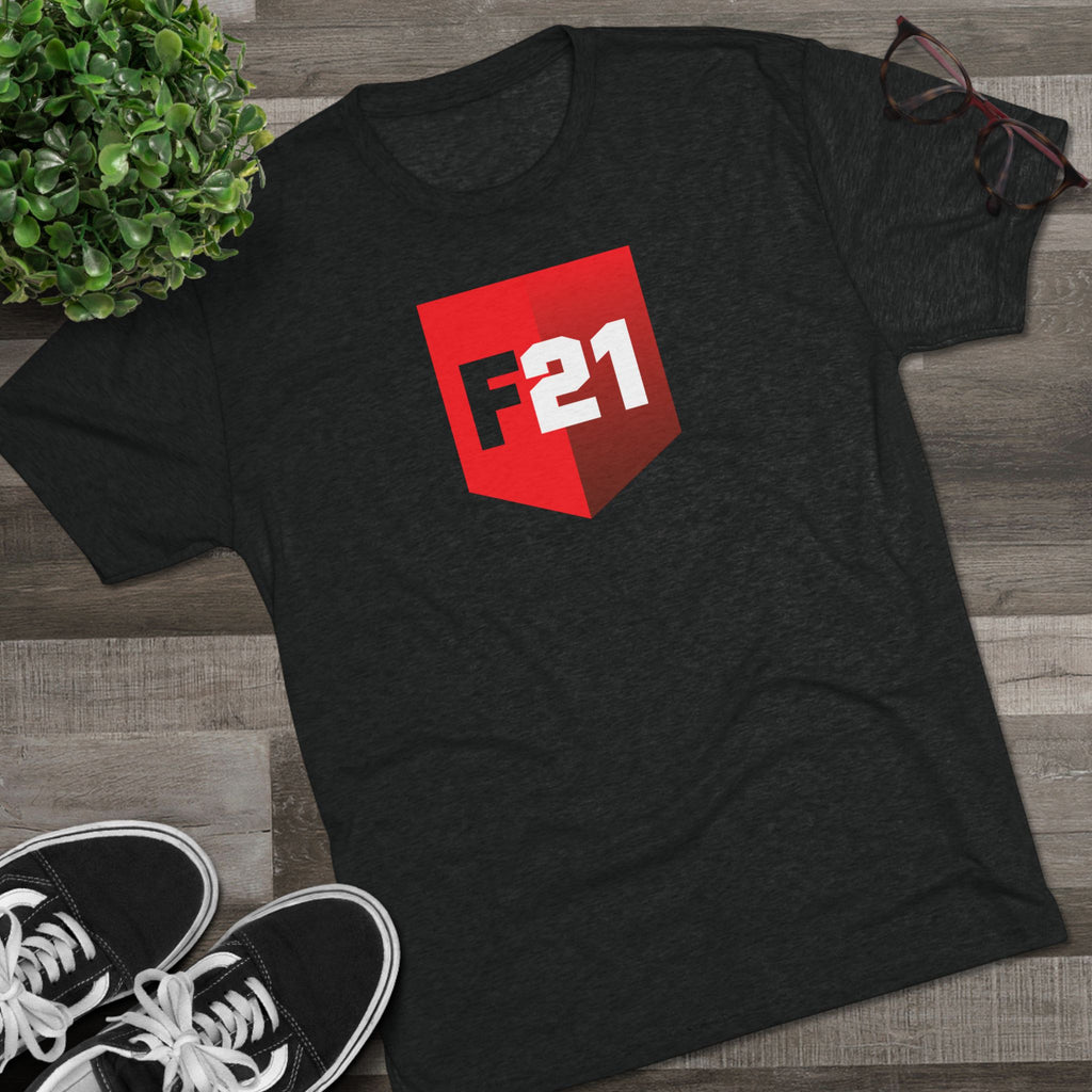 F21 Shield Logo Tee — Badge of Courage