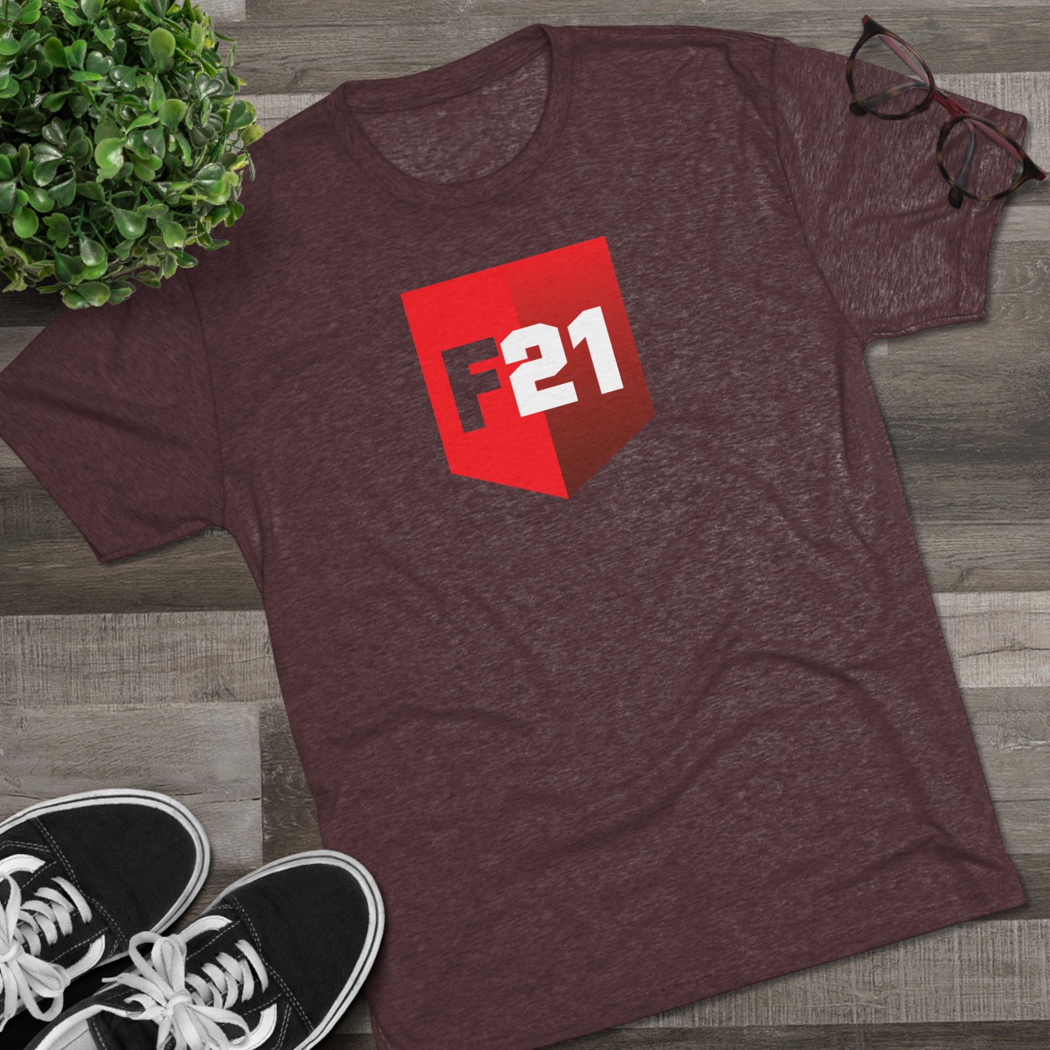 F21 Shield Logo Tee — Badge of Courage