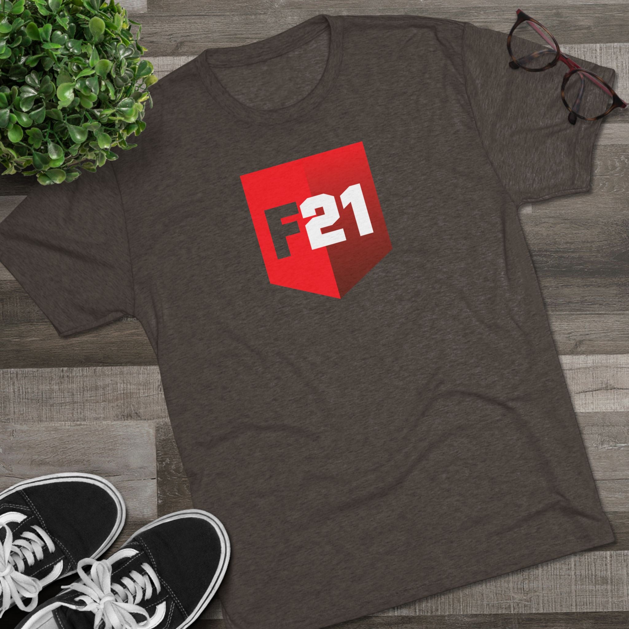 F21 Shield Logo Tee — Badge of Courage
